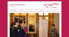 Desktop Screenshot of fachfrauennetzwerk.de